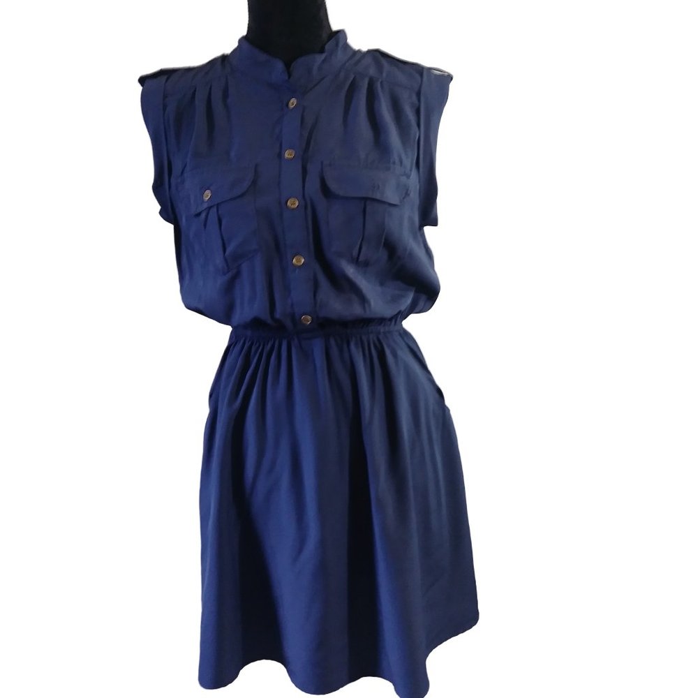 Blue Shirt Dress by Speed Central New York